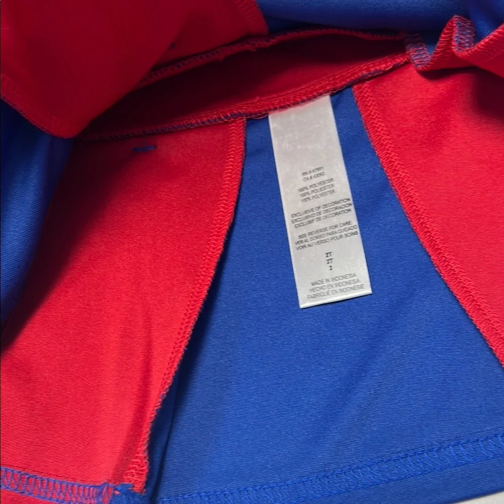 NFL Blue and‎ Red Cheerleader Suit with NY Logo